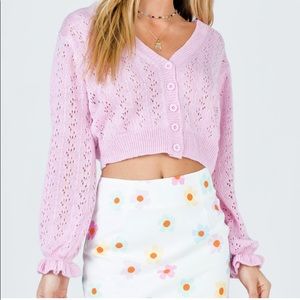 Princess Polly Lyric Cropped Cardigan